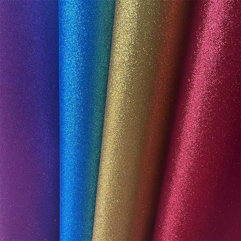 Spot supply non-woven Gretel glitter sequins color gold fabric decorative clothing shoes leather