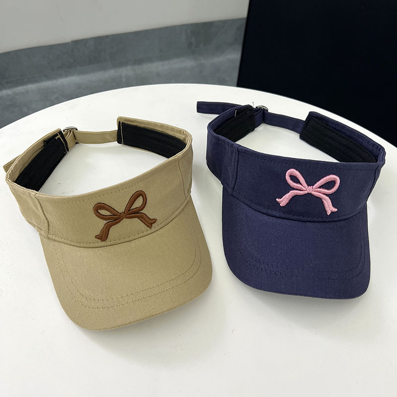 Corea del Sur Dongdaemun nuevo dulce padre-hijo bordado arco gorro vacío gorro de bebé de verano sombrero solar