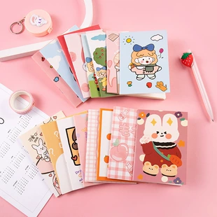 Cute Hardcover Notebook for Kids, 8.5×12 cm, Elementary School Portable Notepad, Assorted Covers