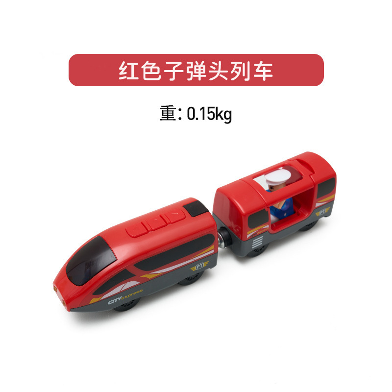 子供の木の軌道の電動の小さい列車は小人を連れて木製のトーマスの小さい列車のおもちゃの3-6-7歳に互換します。|undefined