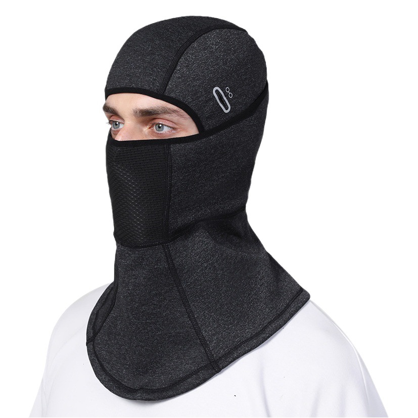 Pasamontañas de invierno para ciclismo, cálido, con capucha, para exteriores, a prueba de frío, para esquí, ciclismo, a prueba de viento, grueso.