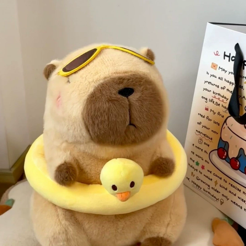 Милая кукла Капибара, очень большая кукла-подушка, милая плюшевая игрушка для подарков на день рождения для мужчин и женщин