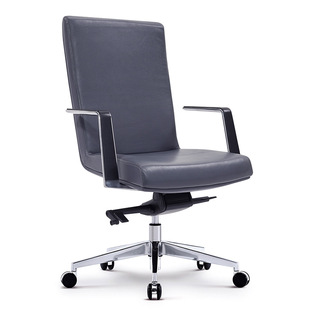 Genuine Leather computer chair human body sitting home comfortable light luxury office chair study seat bedroom desk chair 5001