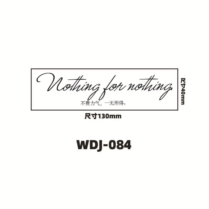 Jugo de hierbas pegatinas de tatuaje letras inglesas pegatinas de tatuaje de clavícula de la mano de espalda alta sensación impermeable a prueba de sudor semipermanente