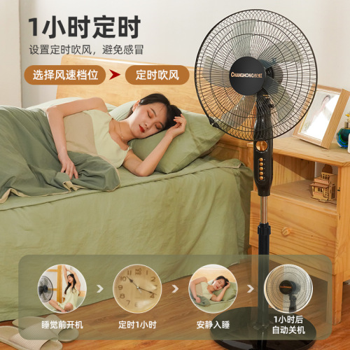 Changhong High Wind Floor Fan Office Remote Control Timer Electric Fan Home Stereo 16 Inch Electric Fan