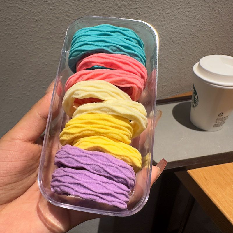 Otoño y invierno 2024 nuevo cabello de alta calidad cuerdas elásticas de cabello cuerdas de cola de caballo de alta altura elásticas anillo de cabello duradero