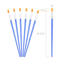 平头数字油画笔 尼龙毛画刷 DIY涂鸦笔排笔 胶水刷清洁刷