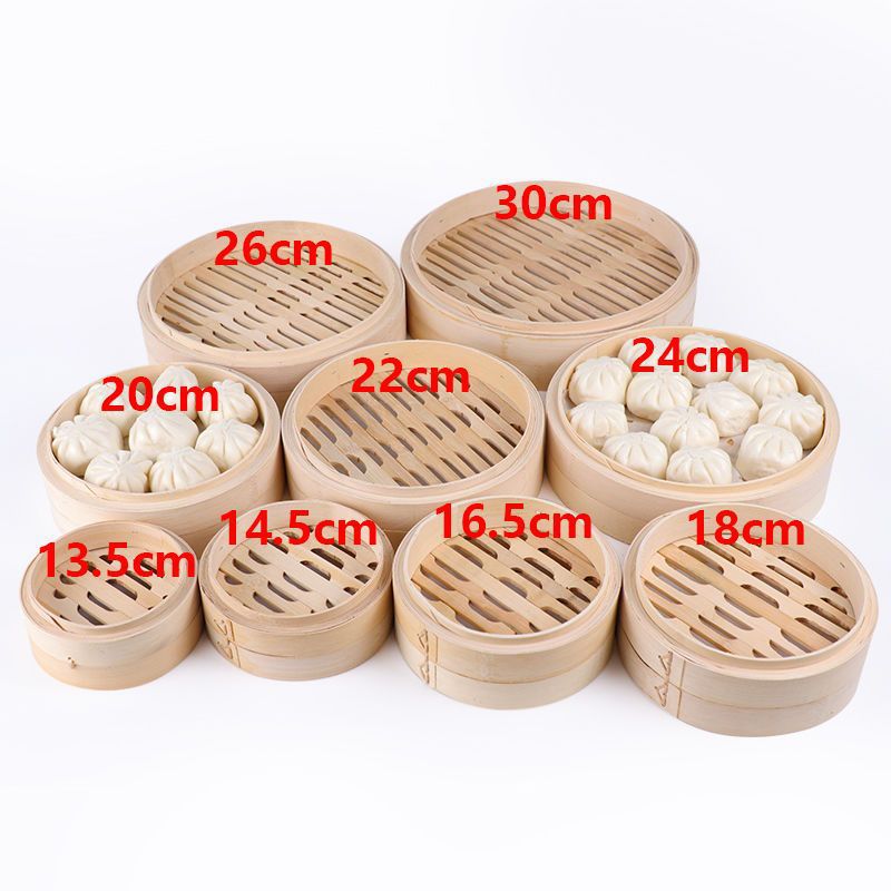 Steamer Bamboo Steamer Small Bag small size Household Grate Large Deepening Commercial Lattice Steamed Bread Rack Independent Station