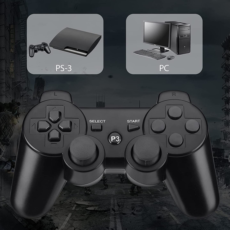 Fábrica al por mayor PS3 juego inalámbrico Bluetooth manejar equipo de videojuegos juego periférico PS3 soporte informático manejar