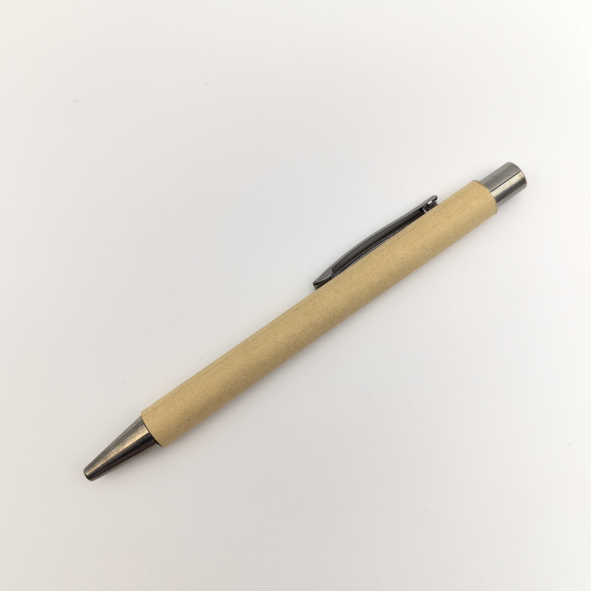 Pluma de bola de tubo de papel creativo pulsación de color ecológico imitación de plástico de plástico de plástico publicitario promoción de color personalizado