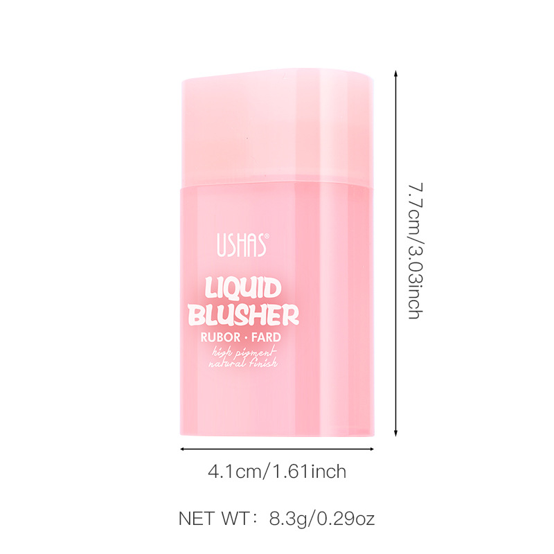 USHAS Cross-border Amazon venta caliente 8 colores cabeza de esponja rubor impermeable de larga duración UC117A B