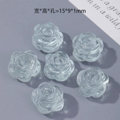 Crystal Spacer Beads Accessories, Zərgərlik ara hissələri - no-17-small-camellia