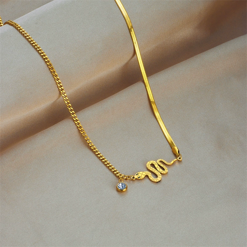 Small design bracelet stainless steel, necklace, geometric pendant, jewelry, light luxury style, high-quality style