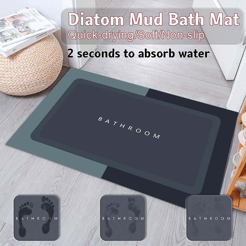 Diatom Mud Floor Mat Bathroom Simple Style Cross-Border Non-Slip Water-Absorbent Floor Mat Stain-Resistant and Wear-Resistant Household Bathroom Floor Mat