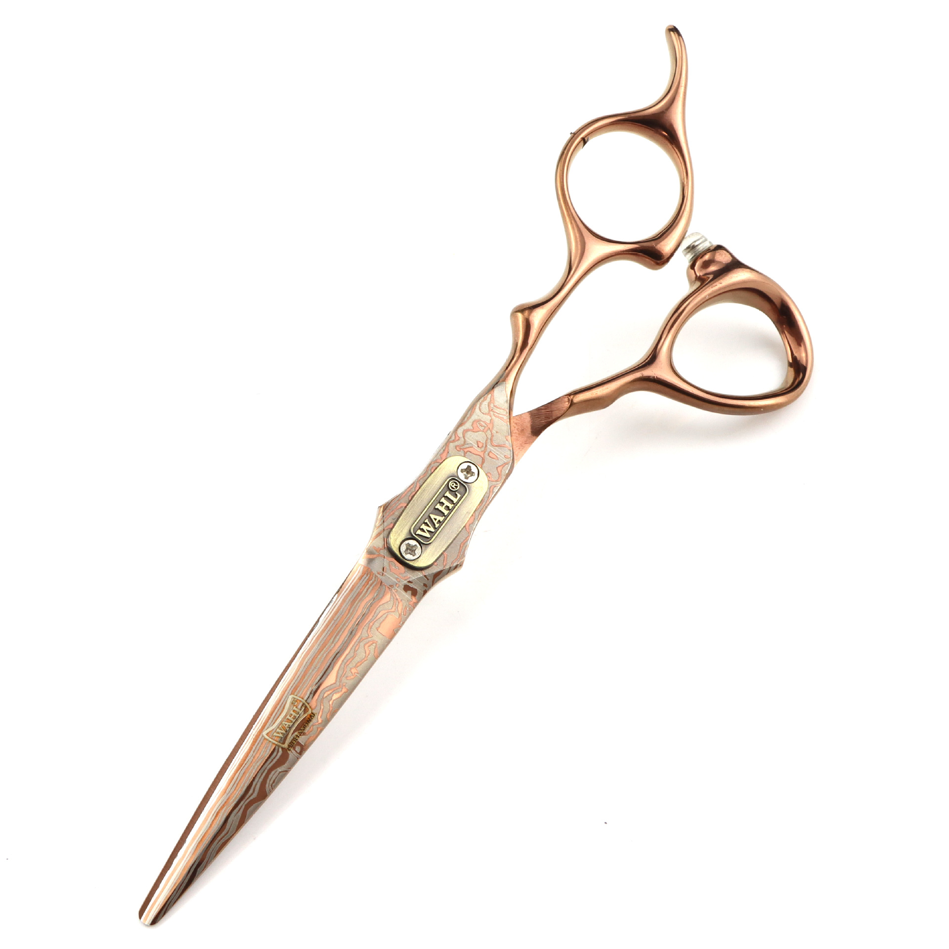 Ciseaux de coiffure professionnels damas bronze double épée_voghion.com