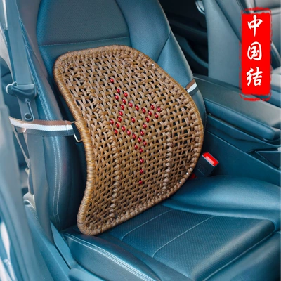 Hand-Knitted Four-Season Lumbar Support Breathable Waist support - bold-hand-knitted-coffee-color