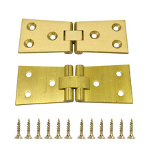 104*40mm大号纯铜台面铰 180度加厚餐桌折叠台面黄铜翻板铰链合页