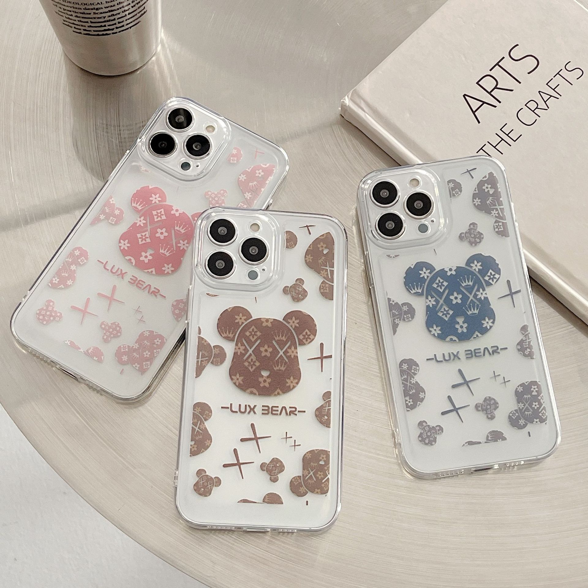 Funda Protectora Para Teléfono Móvil De Tpu Suave Oso Tulipán Creativo A La Moda Para Iphone display picture 4