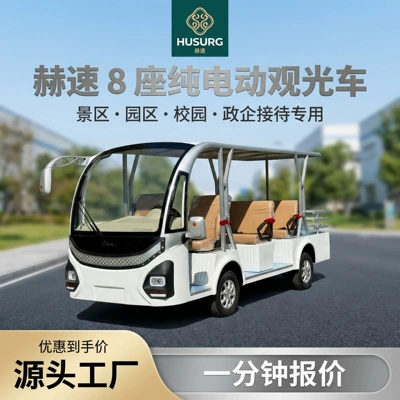 8-Seater New Electric Sightseeing Vehicle for Tourist Areas, Hotels, School Shuttles, and New Energy Sightseeing Vehicles