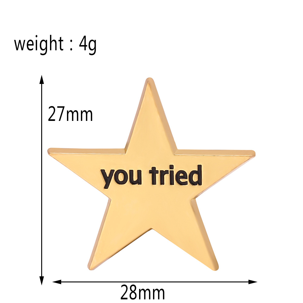 Europeo y americano transfronterizo Venta caliente personalizado creativo inglés letras cuadrado diseño metal insignia bolsa accesorios broche al por mayor