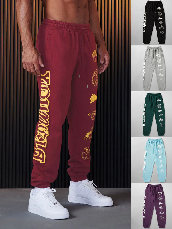Youngla Jogger Men's Sports Pants Sports Fitness Casual Pants Cotton Printed Leggings Manufacturer