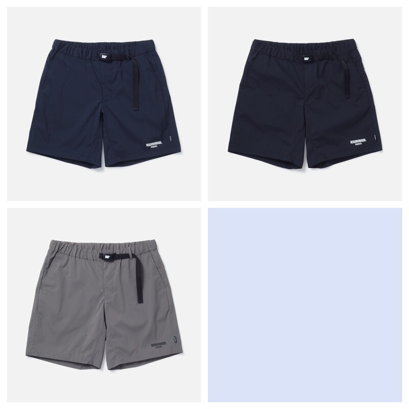 Trendy Brand Nbhd Spring and Summer Waterproof Functional Fabric Quick-Drying Loose Casual Workwear Belt Shorts 25Ss