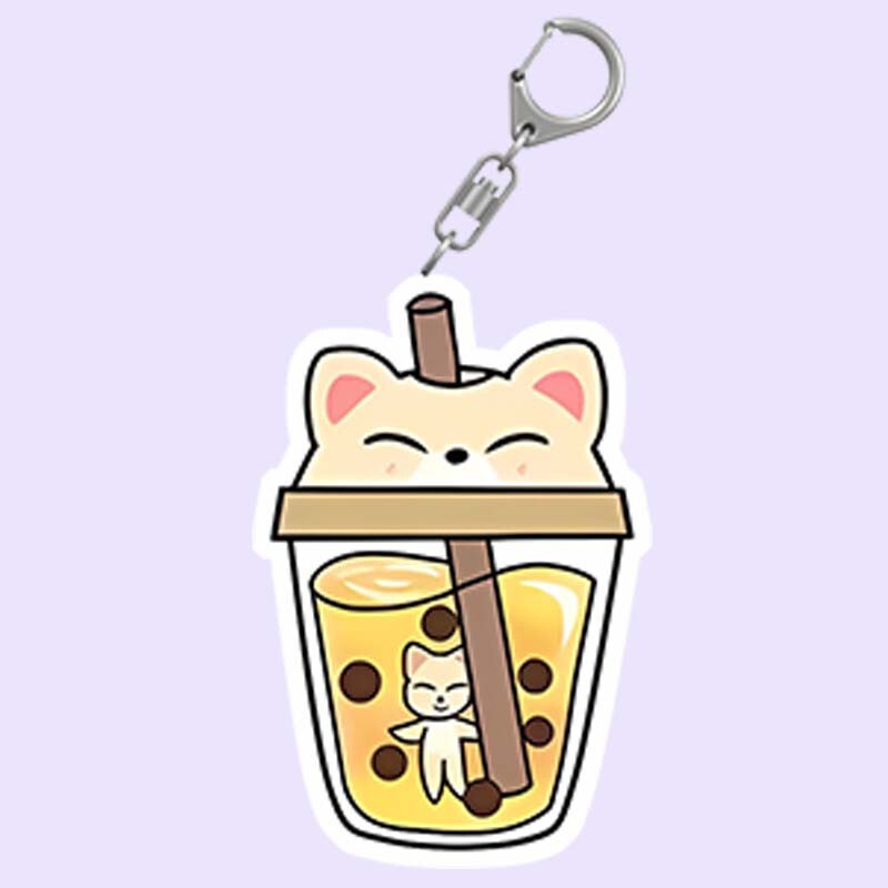 skzoo スターパーフェクション srtaykids パールミルクティーキーホルダー楽しくてかわいいアクセサリーバックパックペンダント装飾|undefined