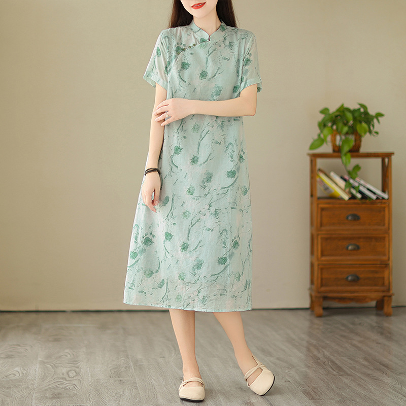 Summer retro cheongsam