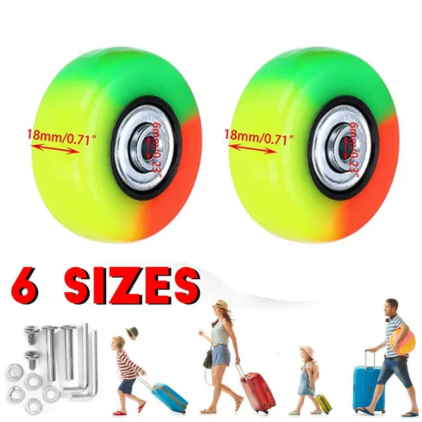Silent Luggage Wheel Trolley Case Universal Wheel Rubber Universal Caster Suitcase Bearing Maintenance Luggage Replacement Wheel