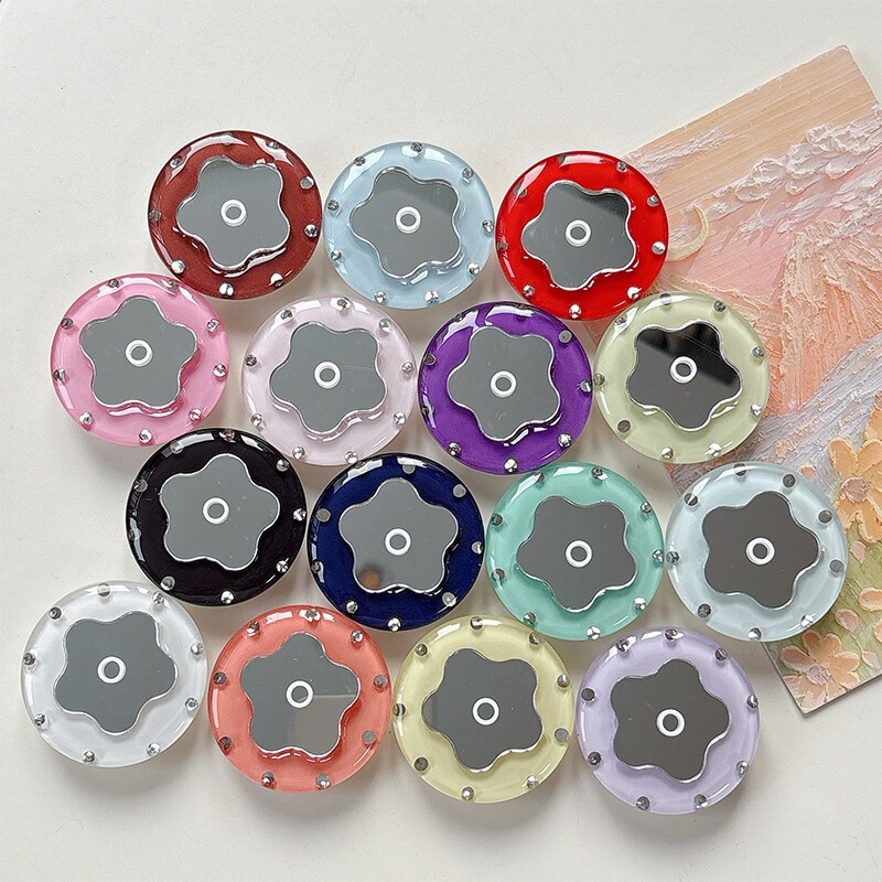 Korean Ins-Style Rings Cross-Border Wholesale Women's Gift Items Mobile Phone Pop-Up Stand Retractable Adhesive Portable