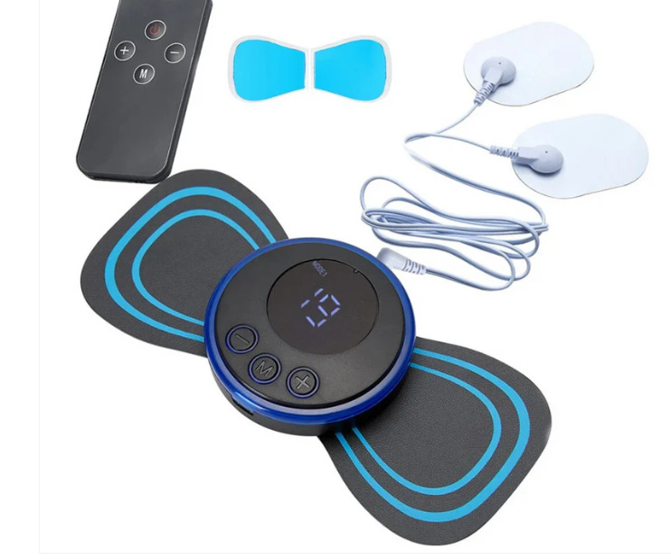 Электрод дистанционного управления, один на двоих, с 2 овальными наклейками и 2 секторными наклейками.