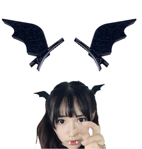 cos Halloween Funny Little Devil Hair hoop wing Headdress Dark Spider Hairpin Card issuance party Jewelry