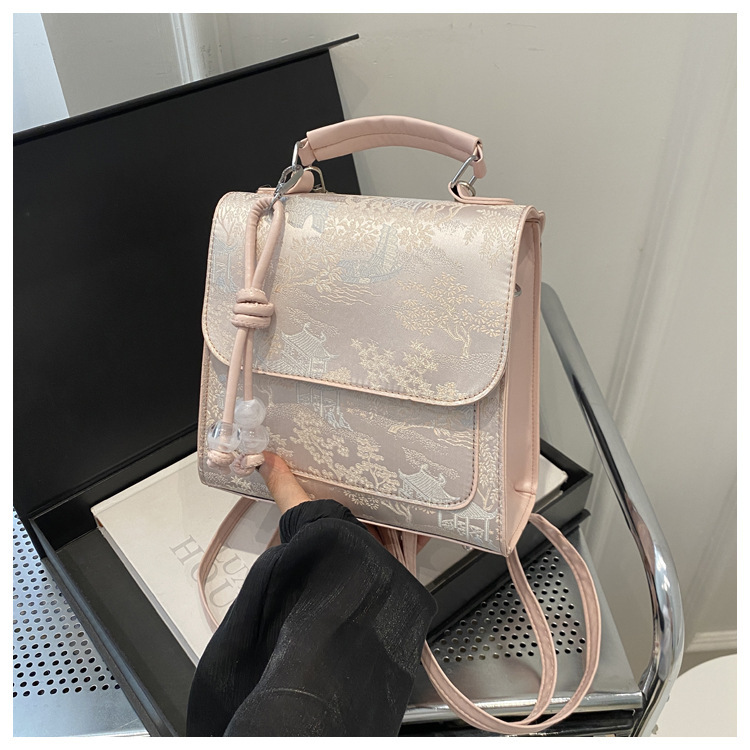 2024 New Style Fashion Design One Shoulder Crossbody Bag with Western Style, Pure Color, Fresh Underarm Texture_voghion.com