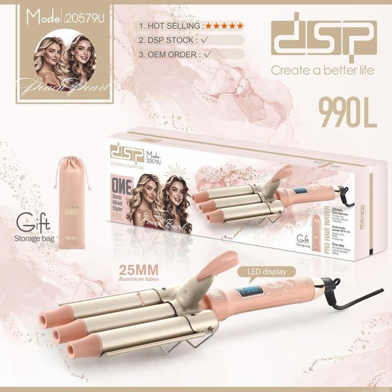 DSP/Dansong 女性用カーリングヘア多機能家庭用ヘアサロンヘアアイロン、長持ちするスタイリングヘアアイロン|undefined
