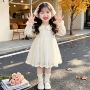 女童蕾丝秋季生日公主裙