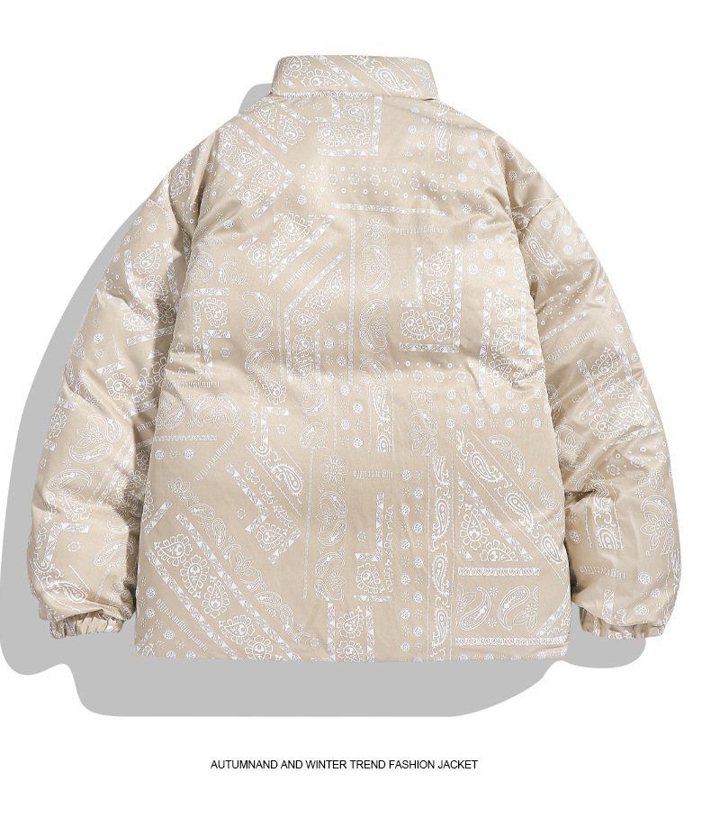 Vêtements pour hommes Veste double face pour hommes en automne et en hiver, veste décontractée ample, manteau en coton, manteau en coton épaissi,_voghion.com