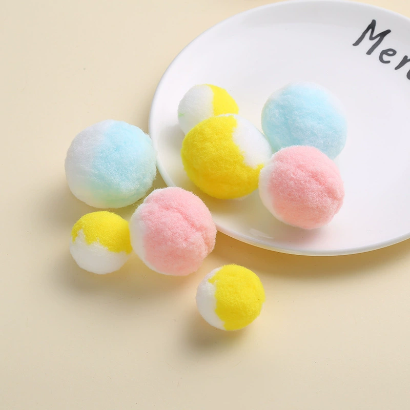 Фабрика прямые поставки кошка игрушка немой мяч молчит кошка игрушка мяч высокая эластичная подбор цветов мех мяч кошка игрушка мяч