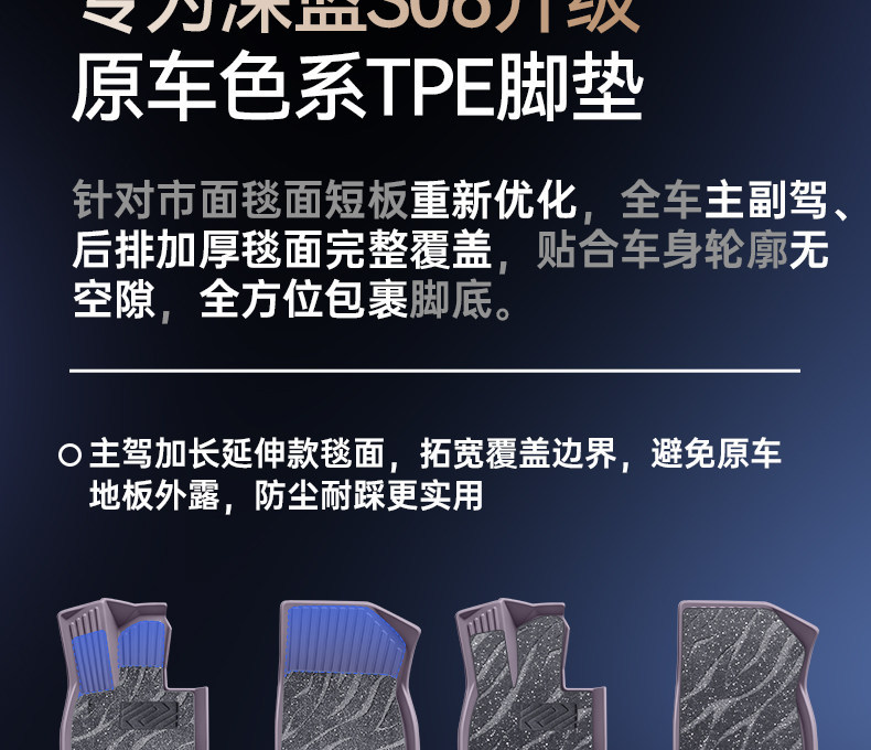 Suitable for Changan Deep Blue S05 floor mats TPE27 model 2026 starry sky carpet interior decoration accessories modification kit