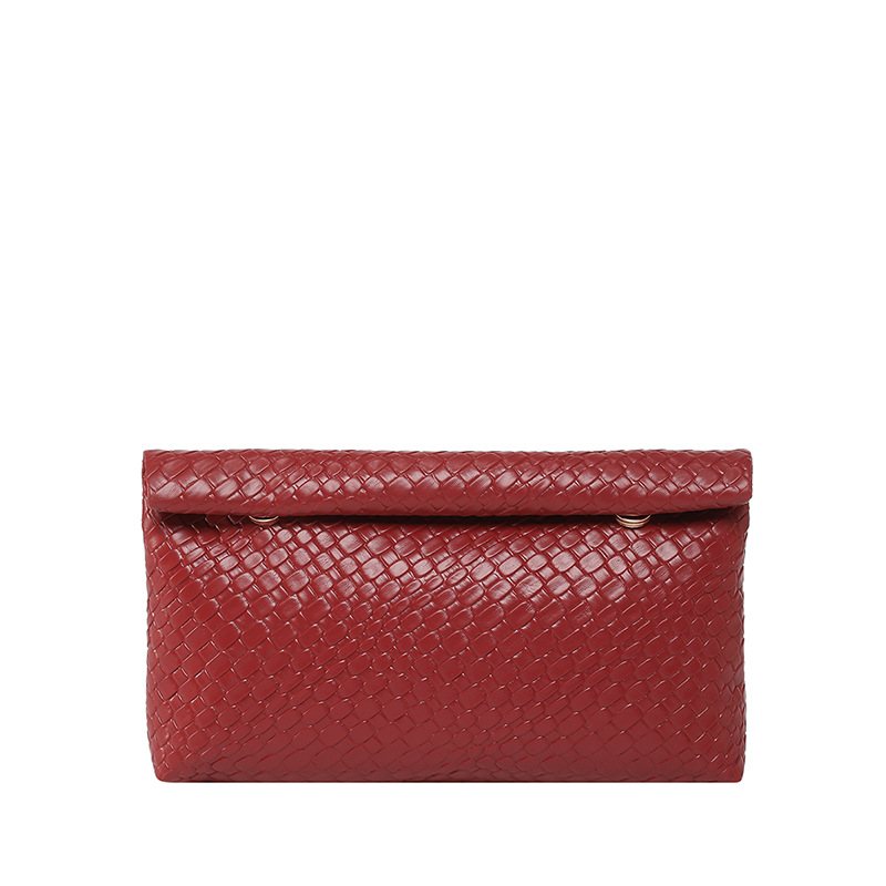 Versión coreana del bolso de mano de moda de gran capacidad 2025 nuevo bolso de sobre rizado simple de tendencia bolso de mano de temperamento de moda