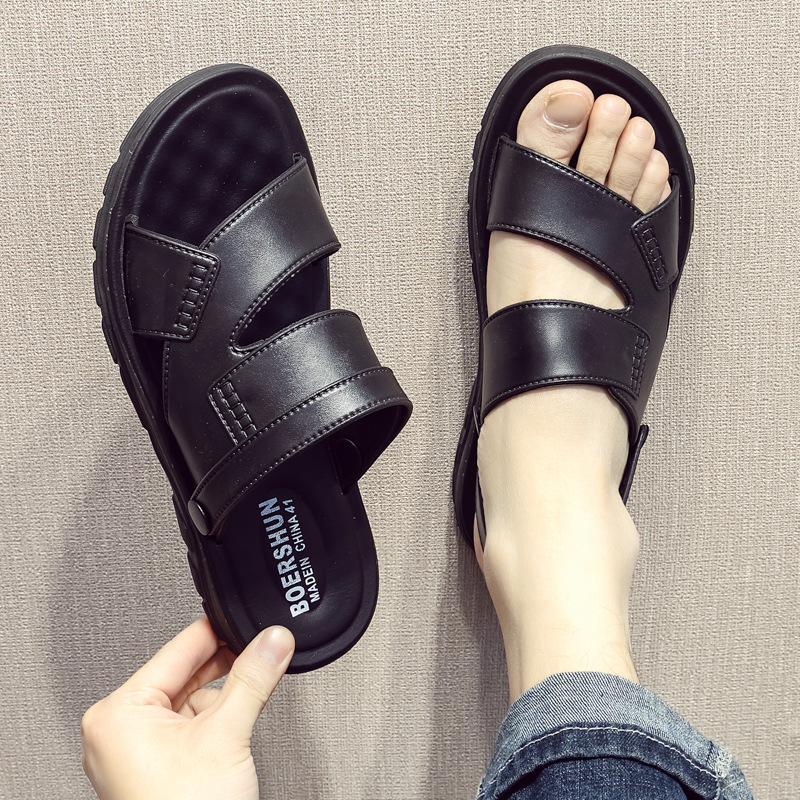 Men's Casual Beach Sandals With Thick Sole And Non-slip Design_voghion.com