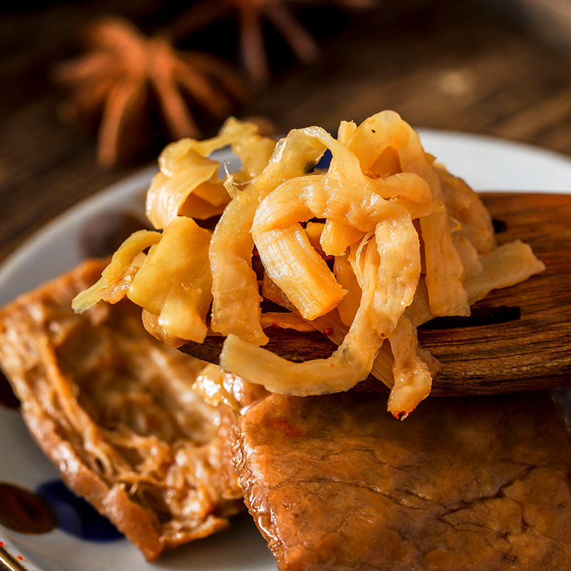 夹笋丝豆干网红休闲零食 福建豆腐干香辣味烤肉豆脯250g一件代发