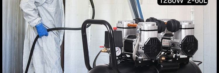 Small Oil-Free Silent Air Compressor High-Pressure 220V Household Decoration Spray Painting Woodworking Air Compressor Export