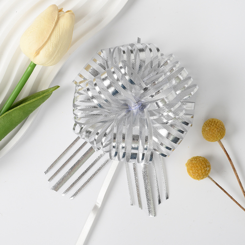 Transfronterizo 30 cinco líneas de nieve bola de flores decoración del coche de boda fiesta diseño de regalo de embalaje de flores tirando de cinta de flores