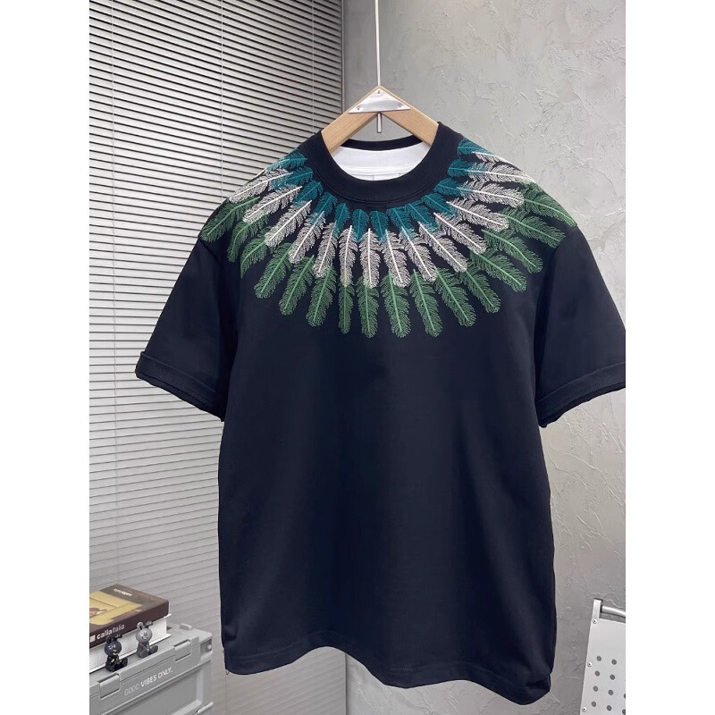 Trendy Printed Summer Men's Short-Sleeve T-Shirt, Slim Fit Round Neck Casual Heavyweight Stylish Versatile T-Shirt