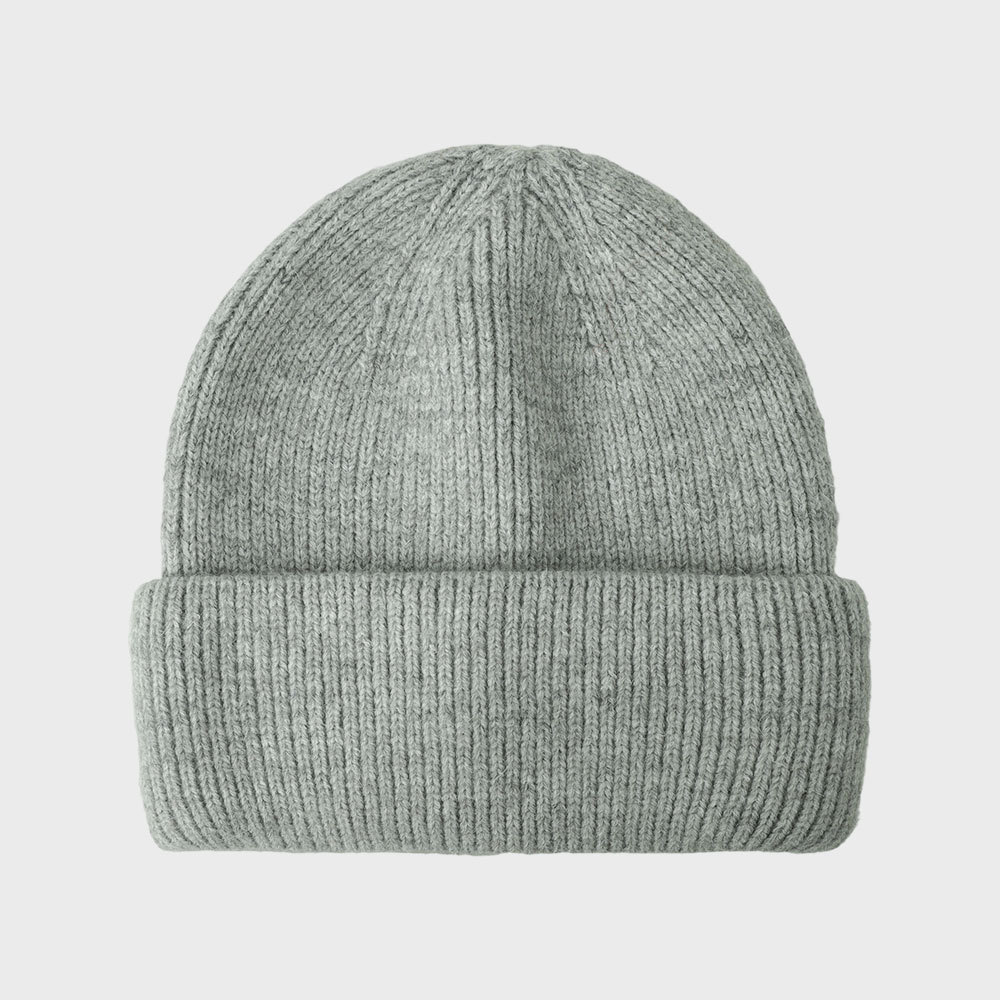 Autumn Winter New Pure Cashmere For Women, Warm Double-Sided Thick Versatile Casual Hat, Stylish Solid Color Knitted Hat_voghion.com