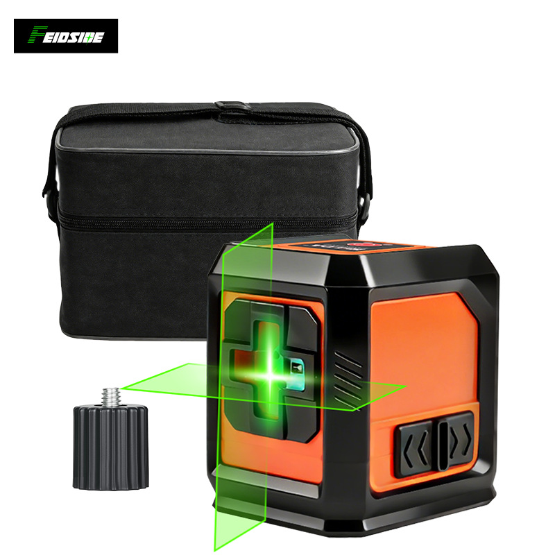 Transfronterizo de dos líneas nivel verde mini láser lanzador de línea de alta precisión luz intensa línea delgada máquina de línea automática