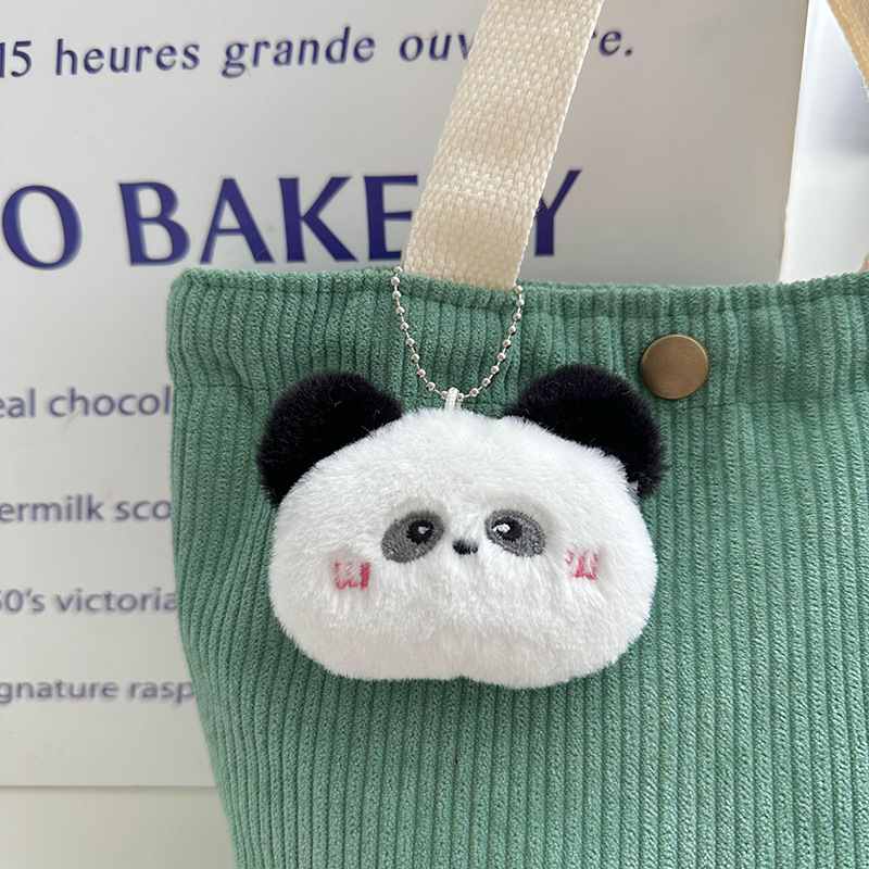 Colgante de dibujos animados cabeza inclinada oso de peluche colgante adorable oso muñeca bolso colgante accesorios colgante llave