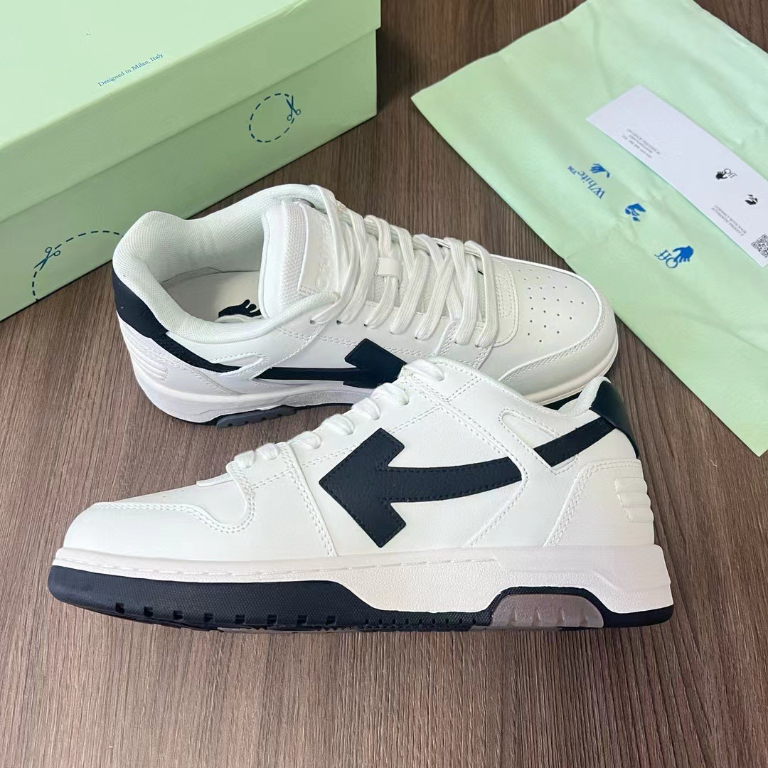 23 verano otoño marca de moda pareja zapatillas hombres Panda blanco zapatos ow cuero transpirable low Top Sneaker