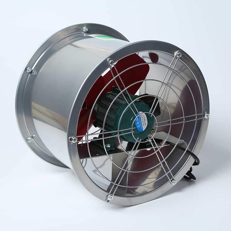 ventilador de tubo cilíndrico de 20 pulgadas ventilador de escape industrial ventilador de ventilación de cocina ventilador de extracción de flujo axial de humo de gran volumen de aire