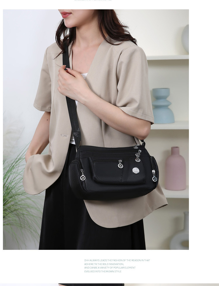 A new popular women's crossbody bag with multiple layers made of Oxford fabric, fashionable, casual and trendy. It's a single-shoulder bag for middle-aged and elderly mothers undefined